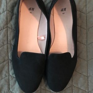 Suede loafer flats